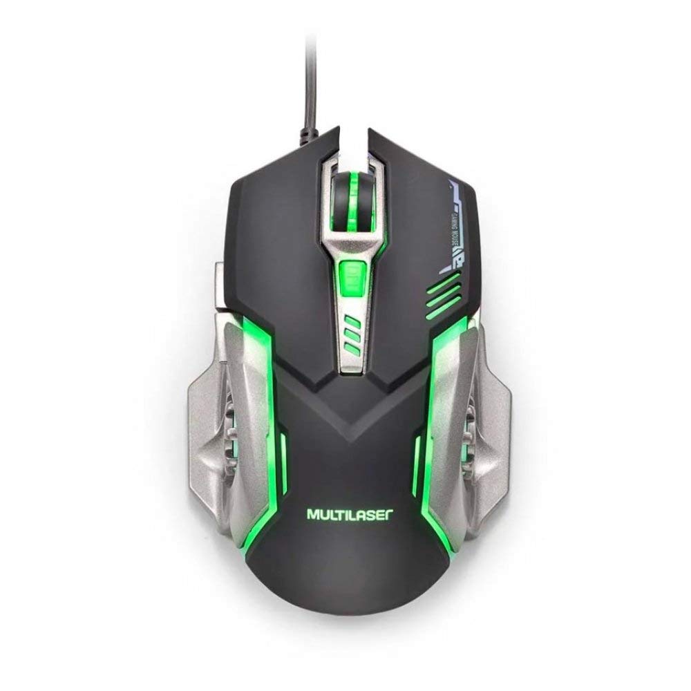 Mouse Gamer 2400DPI Preto e Cinza Multi - MO269 | Amazon.com.br